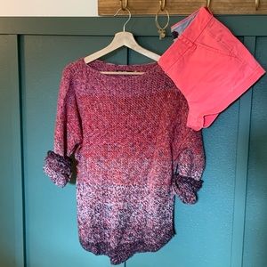 Nic + Zoe Rainbow Knit Sweater